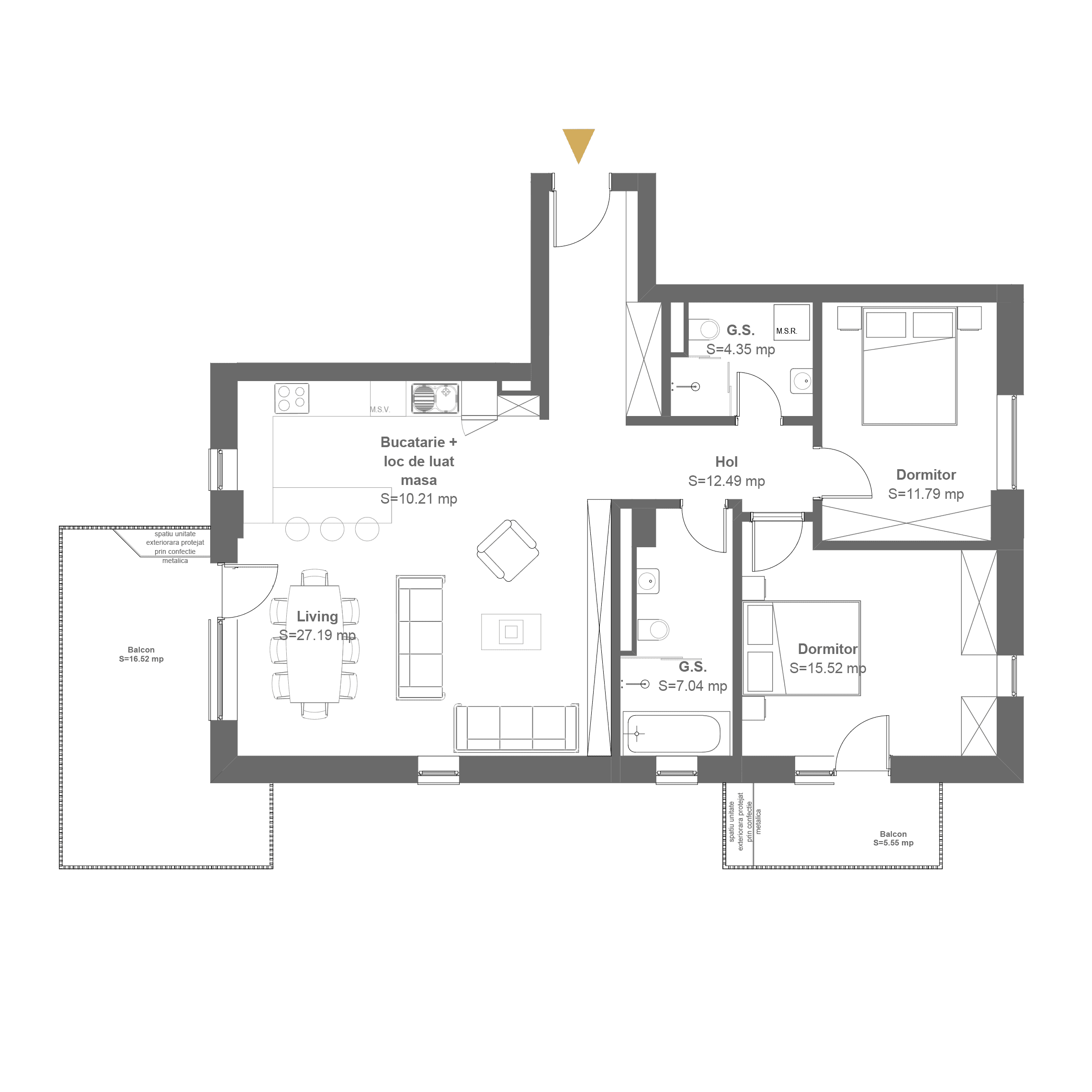 Plan apartament G3E1A4