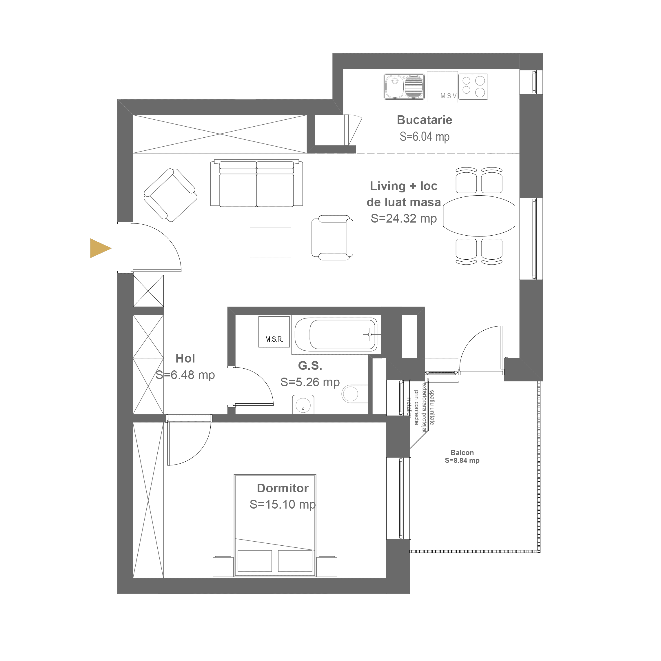 Plan apartament G4E1A5