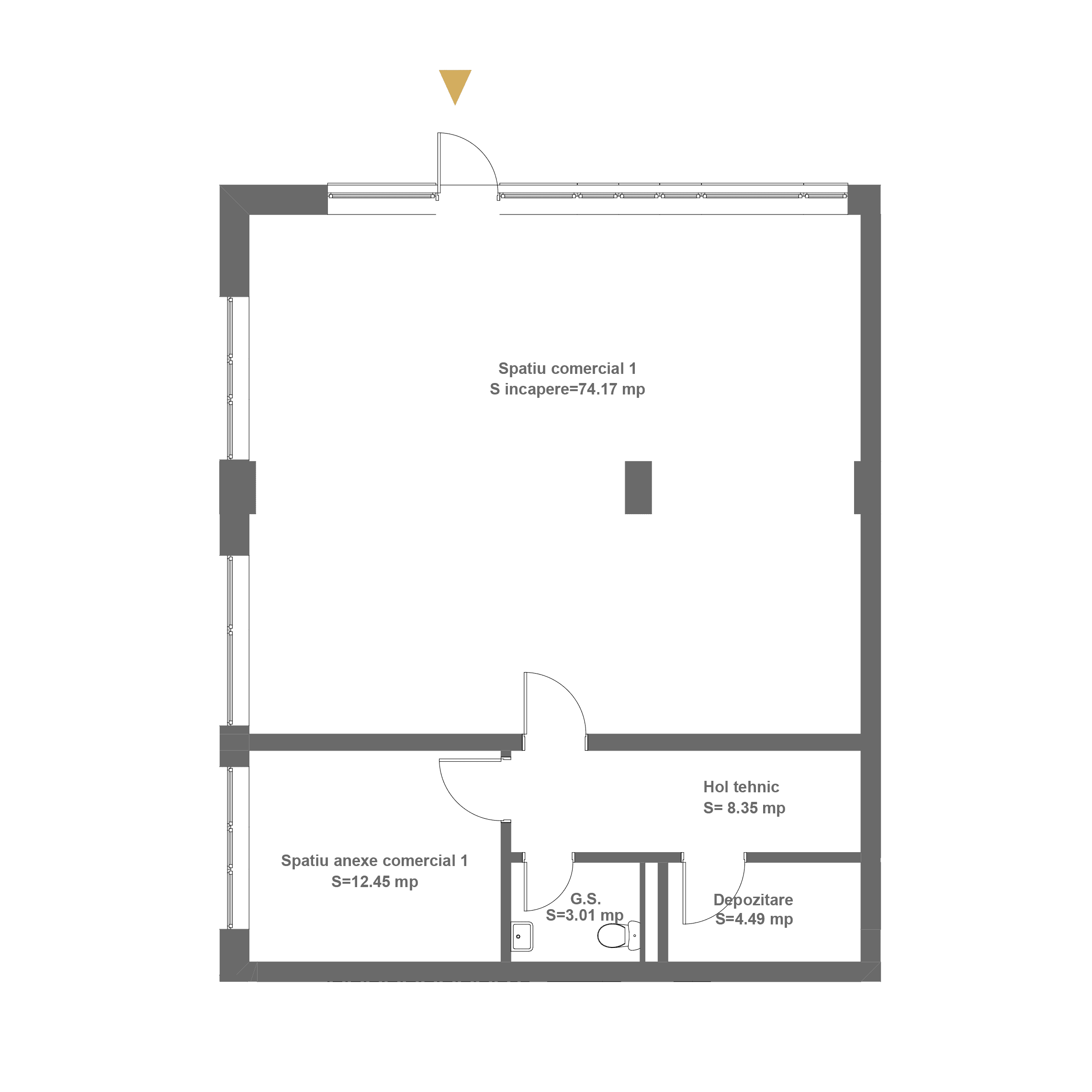 Plan apartament G3SP1